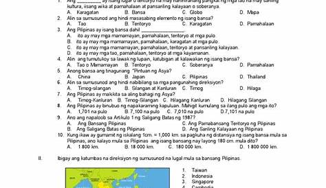 Araling Panlipunan Exam | PDF
