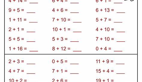 Kostenlose Arbeitsblätter Für Mathe Klasse 1 In 2020 (Mit mit