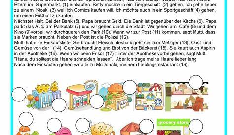 Places in town worksheet | Town | KS3-4 German teaching resource | Teachit