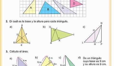 alasmates: Área del triángulo