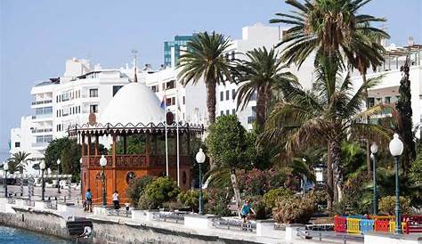 Arrecife Town Centre Lyon Y Castillo Shopping Street In , Lanzarote