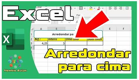 Como arredondar para cima uma soma no Excel?