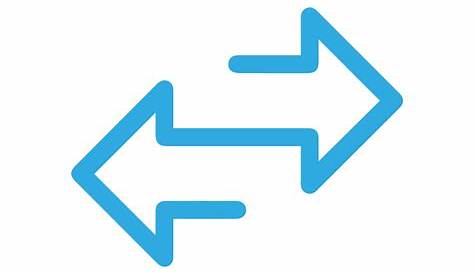 Change icon. Simple flat style. Two way arrow, exchange, reverse, swap