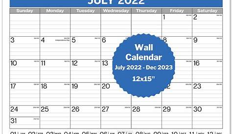 Calendar 2022 year - vector illustration. The week starts Sunday