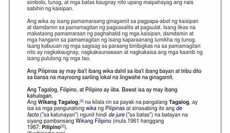 Mga Artikulo Sa Filipino | PDF