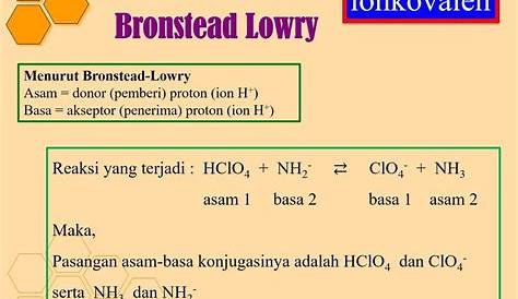 Contoh Teori Asam Basa Bronsted Lowry Berbagai Contoh - Riset