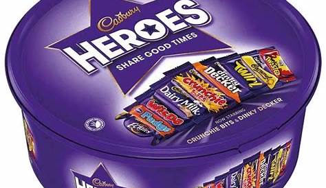 Cadbury UK Heroes Assorted Tub of Chocolates and Toffees 600g | Walmart