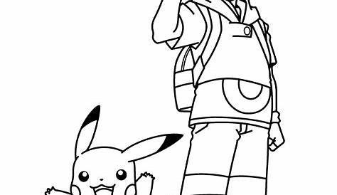 Ash Pikachu Colouring Coloring Pages Discover Our Huge Collection Of Coloring