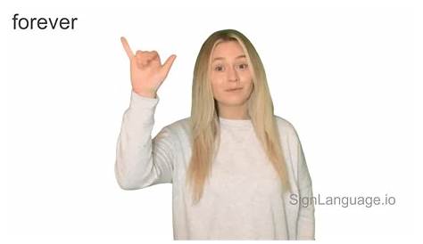 "INTERMINABLE" American Sign Language (ASL)