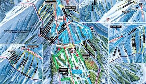 Aspen Highlands Ski Map Mountain