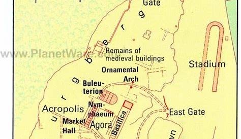 Aspendos Turkey Map Site Plan