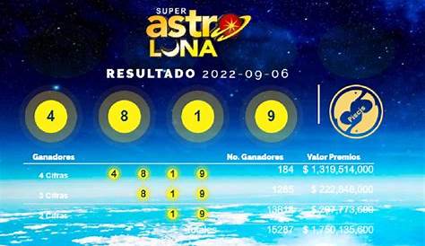 Resultado Astro Luna miércoles 19 de abril de 2023