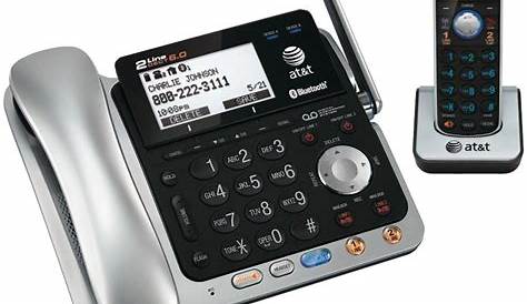 AT&T Connect to Cell TL86103 DECT 6.0 Cordless Phone, Silver Black