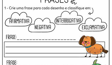 Professora Valdete Cantú: Atividades com frases para Alfabetização