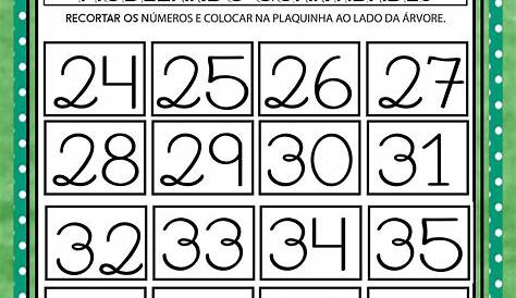20 ATIVIDADES COM NUMERAIS (números) PRONTAS PARA IMPRIMIR-ESPAÇO EDUCAR
