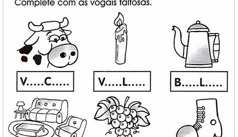 Complete com as Vogais - Escola Educação