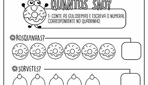 Atividades de matemática-Contagem de numerais · Alfabetização Blog