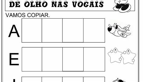 Top Atividades EducaçãO Infantil Vogais Para Imprimir NY63 - Ivango