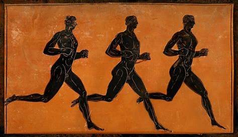 The steady rhythm of three long-distance runners. Adapted from a
