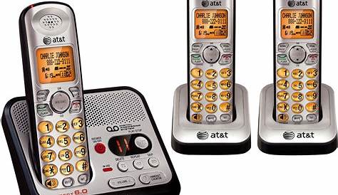at&t 3-Handset DECT 6.0 Cordless Phone with Answering Machine (TL92373