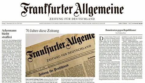 Bild zu: Frankfurter Allgemeine Zeitung erscheint in neuem Layout