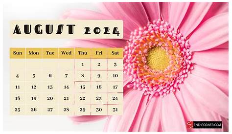 August 2024 Calendar Printable With Highlighted Weekends