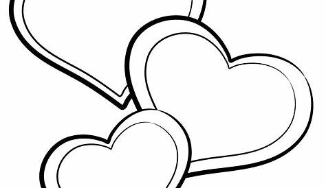 Ausmalbild Herzen: Malvorlage Herzen kostenlos ausdrucken