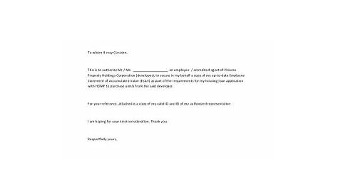 Authorization Letter | Letter of Authorization Format, Samples - A Plus