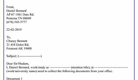 Authorization Letter For Documents-01 – Best Letter Template