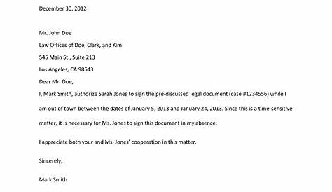 Free Authorization Letter Template – Sample & Example [PDF] | Best