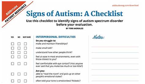 AUTISM TEST FOR TODDLERS Age 2 To 5 YEARS