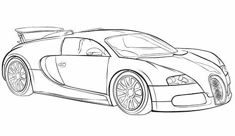 Ausmalbilder, Malvorlagen – Bugatti kostenlos zum Ausdrucken | Märchen