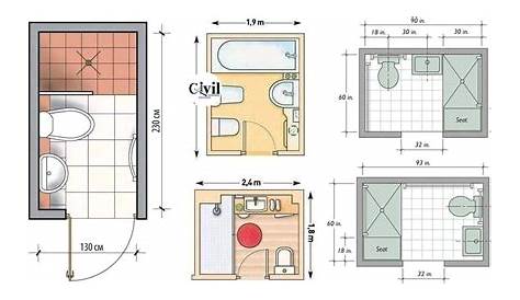 Standard 1 2 Bathroom Size - Artcomcrea