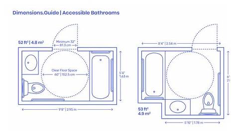 Sensational Bathroom Floor Plans Dimensions Ideas | Dulenexta