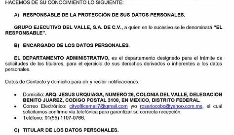 Aviso de Privacidad