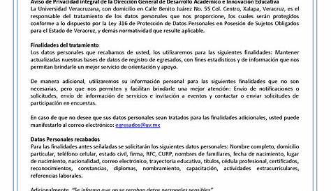 Aviso de Privacidad - Modelo en Formatos Word y PDF