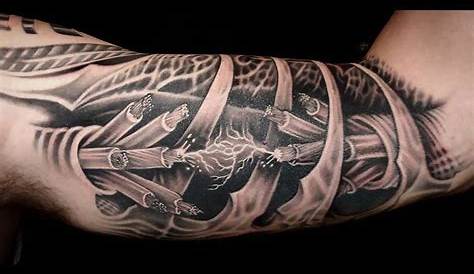 The Most Mindblowing 3D Tattoos Of All Time | Tattoo sleeve men, Half