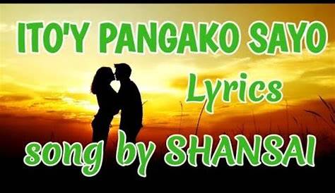 Para kang dinuduyan sa awiting ito | ITO'Y PANGAKO SAYO | Lyrics | by