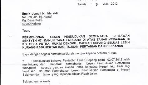 Elemen Surat Rasmi Kerajaan - letter.7saudara.com