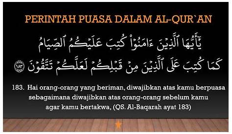 Ayat Tentang Puasa Ramadhan