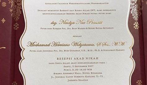 Kumpulan Ayat dan Do'a Untuk Undangan Pernikahan Islami - MdPrinting