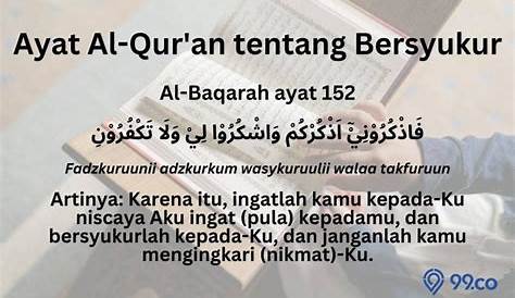 Kumpulan Ayat-Ayat Alquran Tentang Bersyukur Kepada Allah