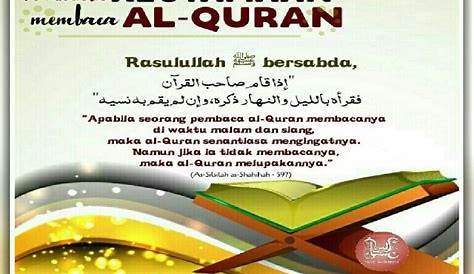 Diantara Keutamaan Membaca Al Quran