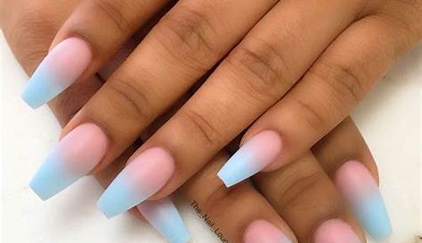 Baby Blue Dress & Peachy Pink Nails For Teens