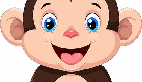 Cute baby monkey cartoon | Cute baby monkey, Cute monkey, Baby monkey