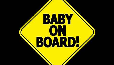 Baby on Board Label Sticker Stock Vector - Illustration of vector