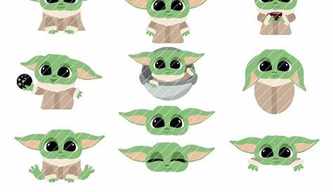 Baby Yoda SVG PNG 82 Image Bundle Star Wars Art Collection | Etsy