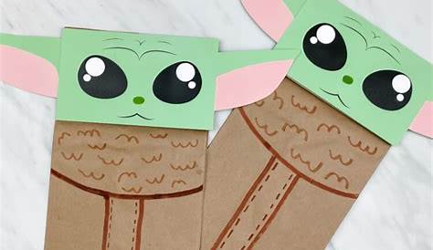 Baby Yoda Paper Bag Puppet An Easy Baby Yoda craft