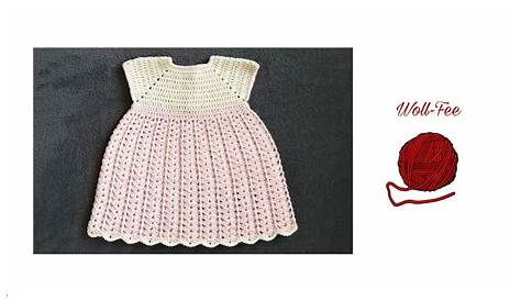 Babykleid Häkelkleid | Crochet baby dress, Crochet baby girl dress