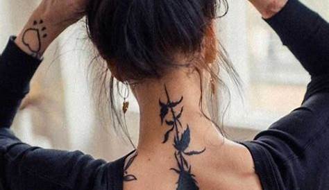 101 Pretty Back Of Neck Tattoos - Styletic (With images) | Neck tattoos